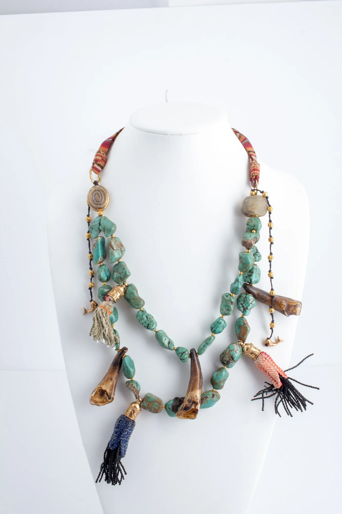 Handmade Turquoise Statement Necklace from Istanbul