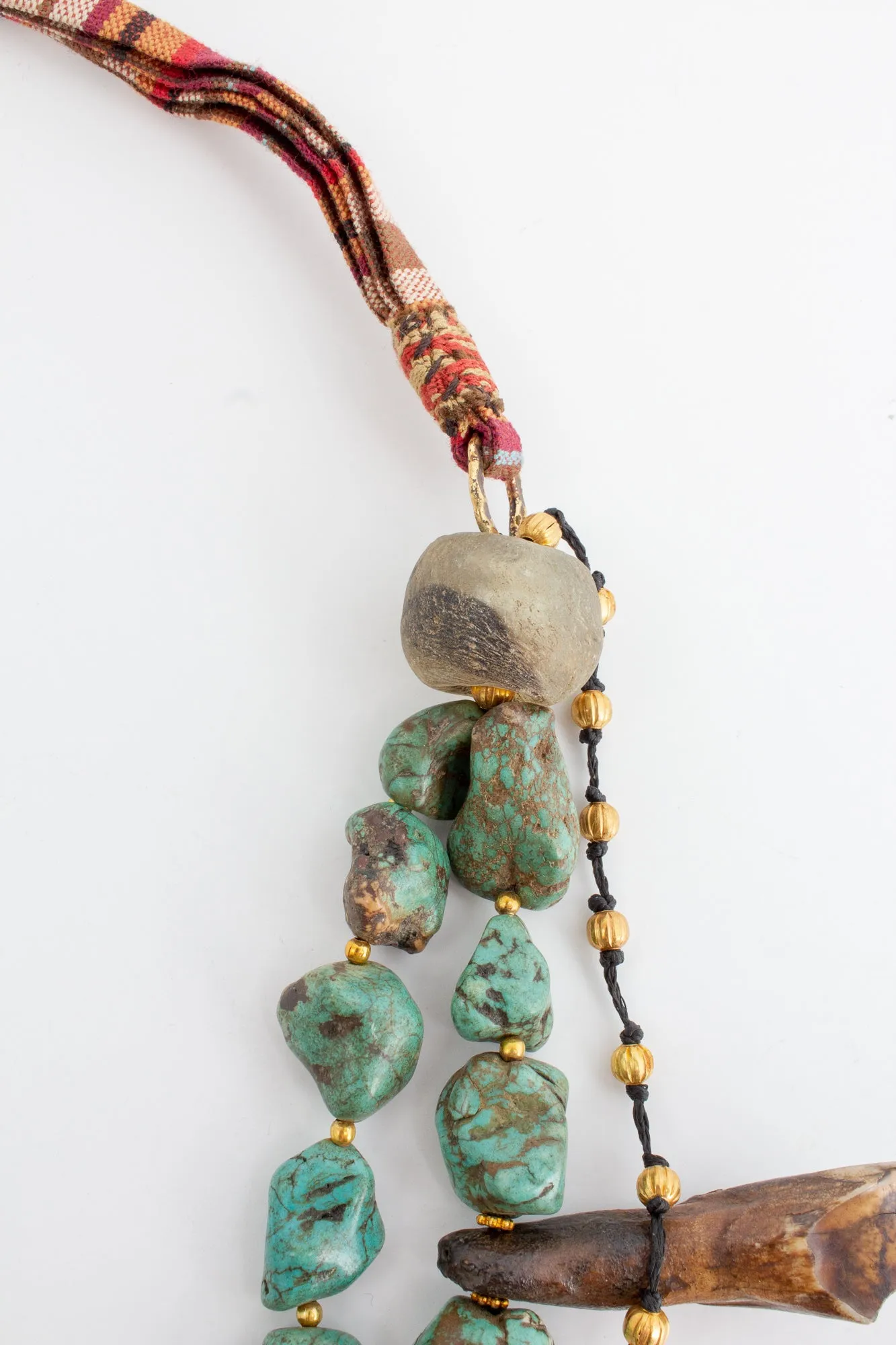 Handmade Turquoise Statement Necklace from Istanbul