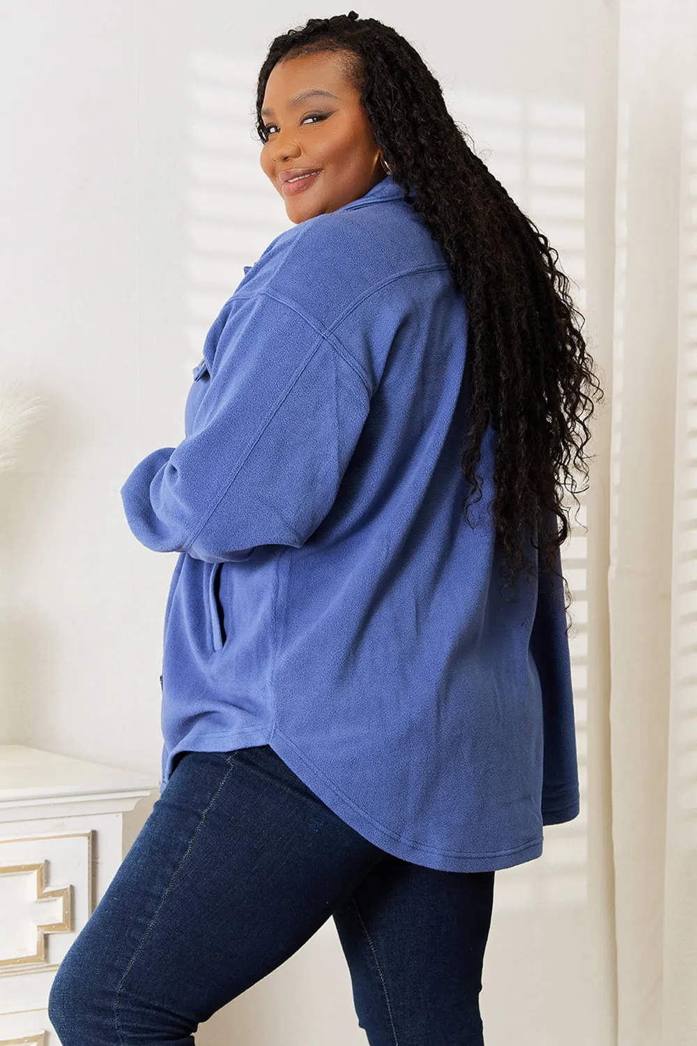 Hazel Blues® |  Heimish Cozy Girl Button Down Shacket