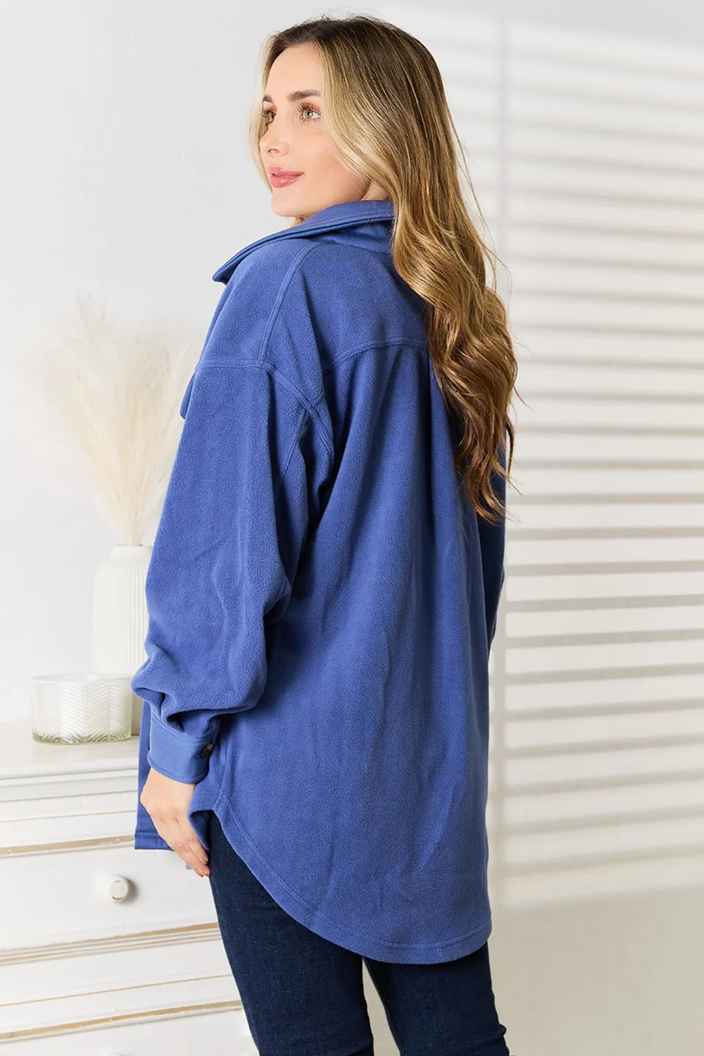 Hazel Blues® |  Heimish Cozy Girl Button Down Shacket