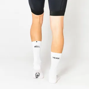 Hell Yeah 1.0 Socks - White