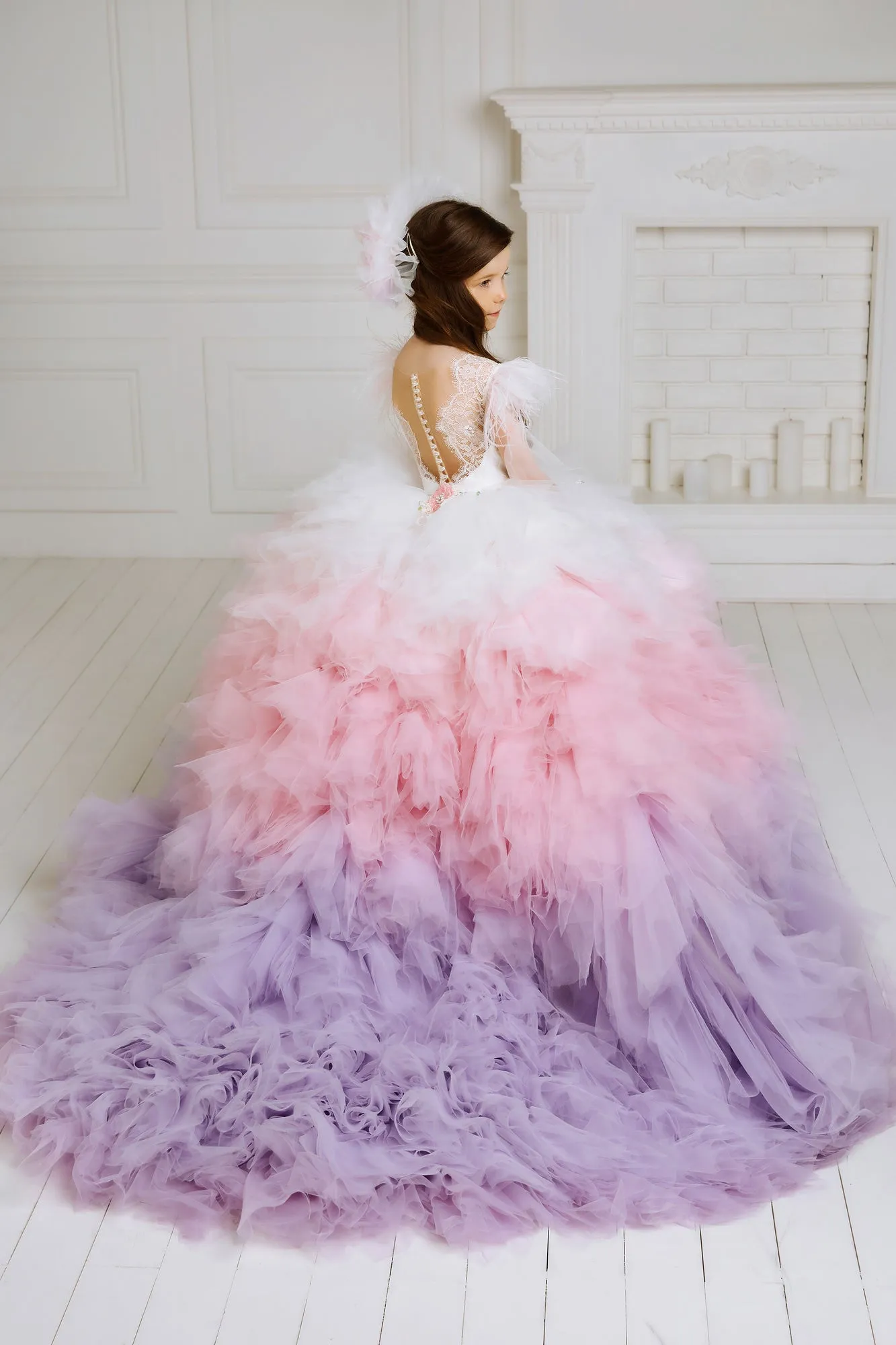 High End Cotton Candy Dress for Children Photography Prop and Birthdays