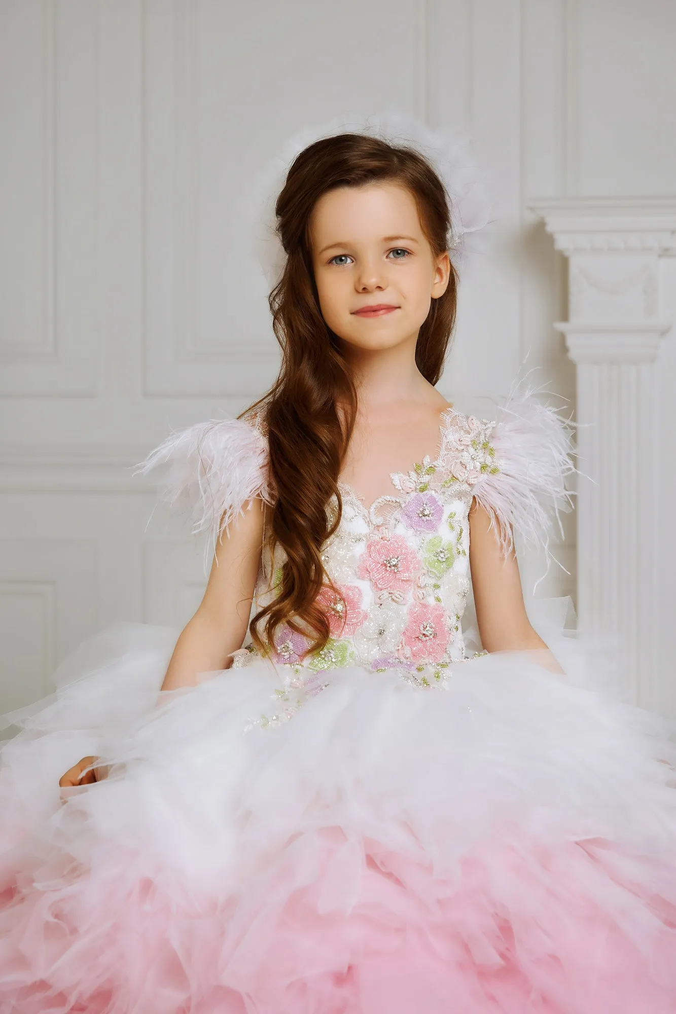 High End Cotton Candy Dress for Children Photography Prop and Birthdays