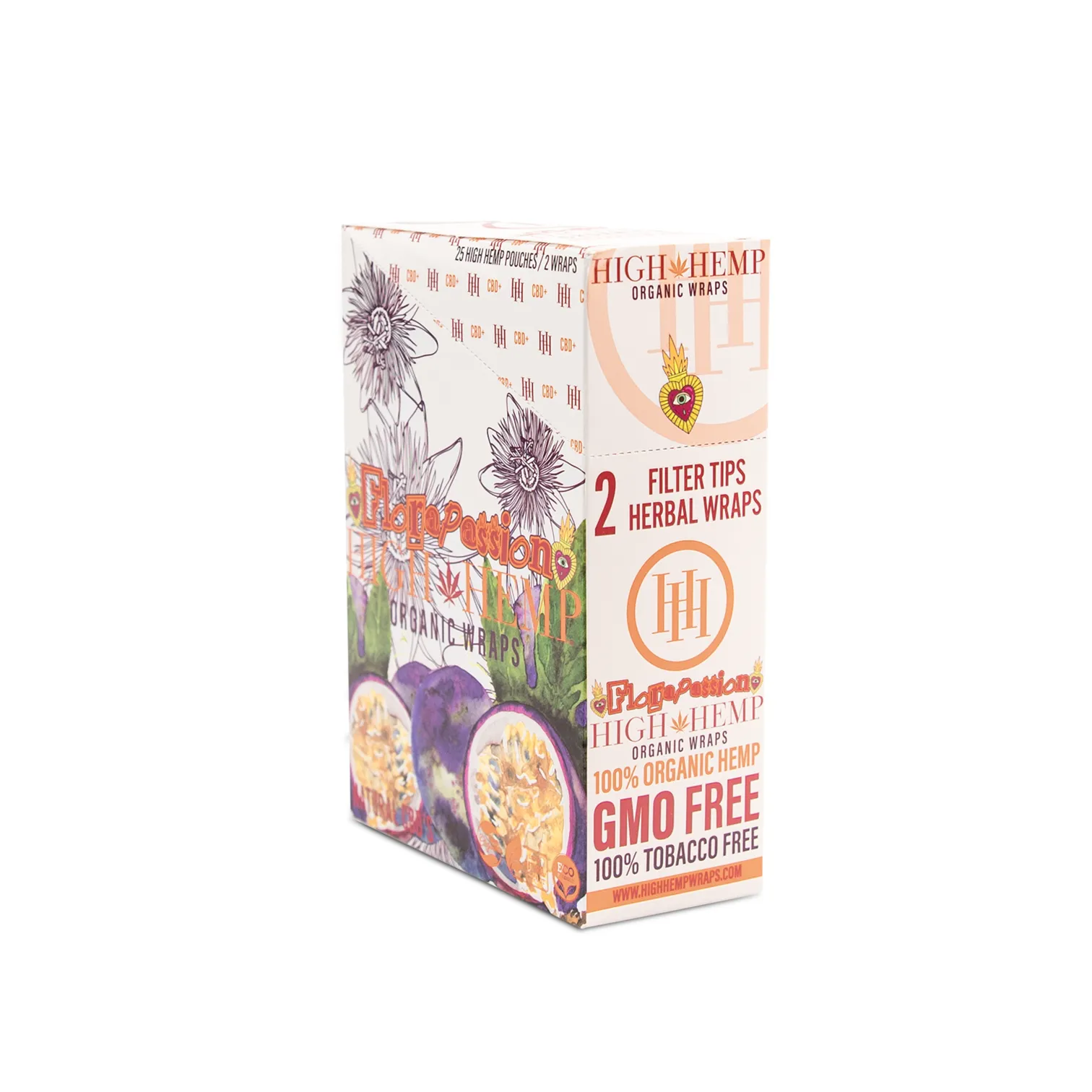 High Hemp Organic Wraps - Various Flavors - (25 Packs Per Display)
