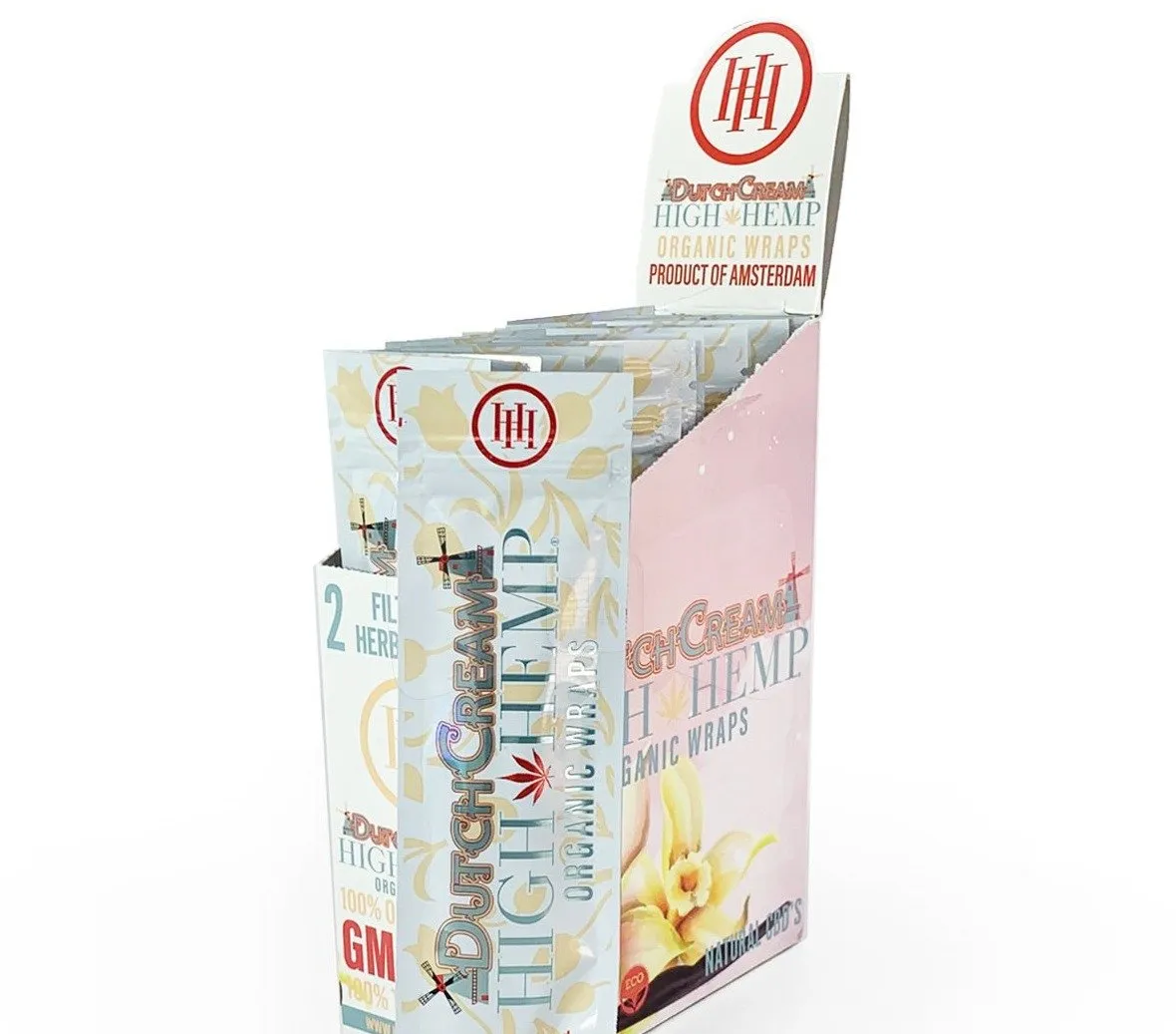 High Hemp Organic Wraps - Various Flavors - (25 Packs Per Display)