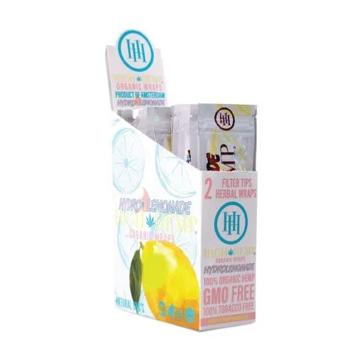 High Hemp Organic Wraps - Various Flavors - (25 Packs Per Display)