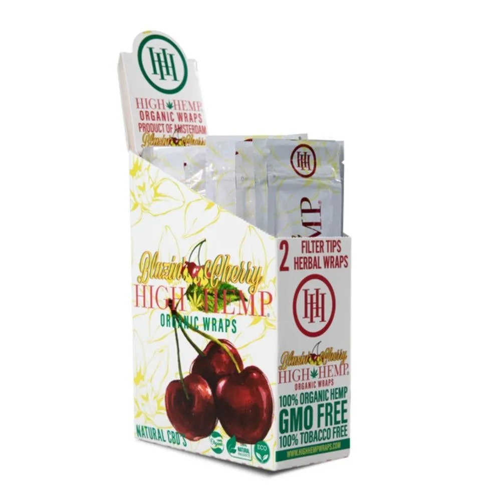 High Hemp Organic Wraps - Various Flavors - (25 Packs Per Display)