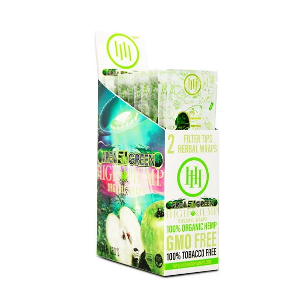 High Hemp Organic Wraps - Various Flavors - (25 Packs Per Display)