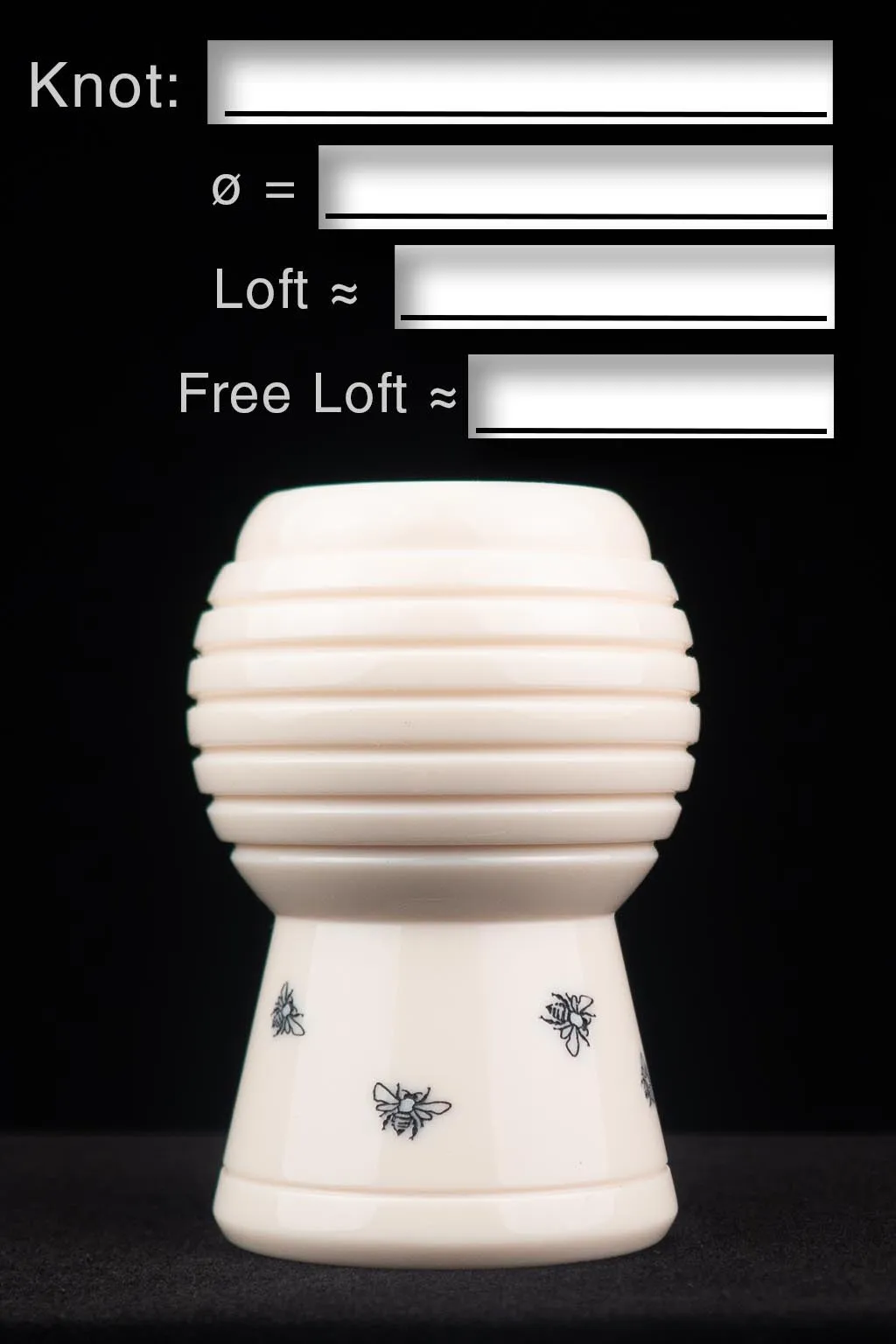 High-rise Beehive 28 mm Ivory