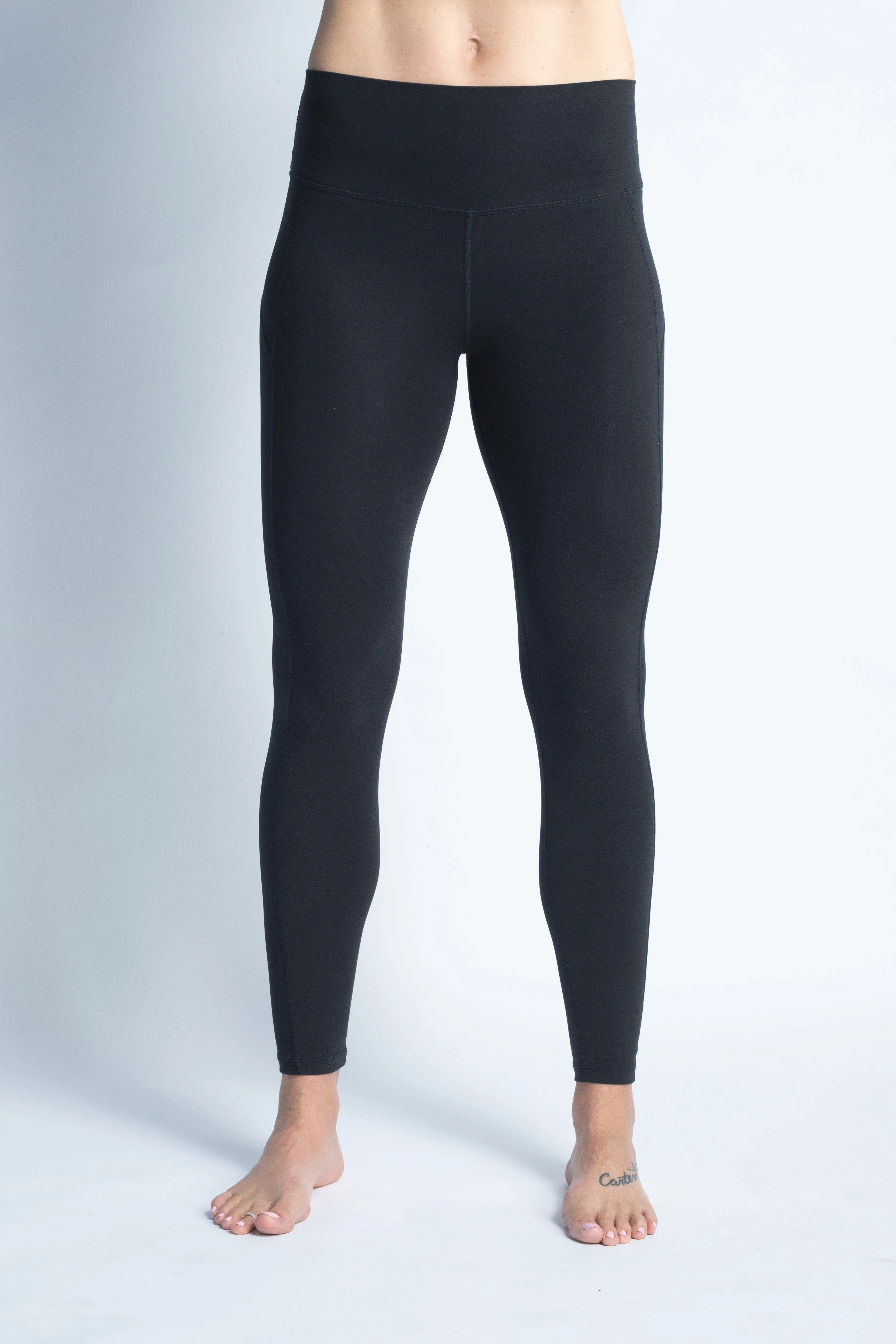 High-Waisted Leggings Black Sand Amped