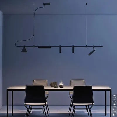 Horizontal LED Linear Light Pendant for Kitchen Island, Office
