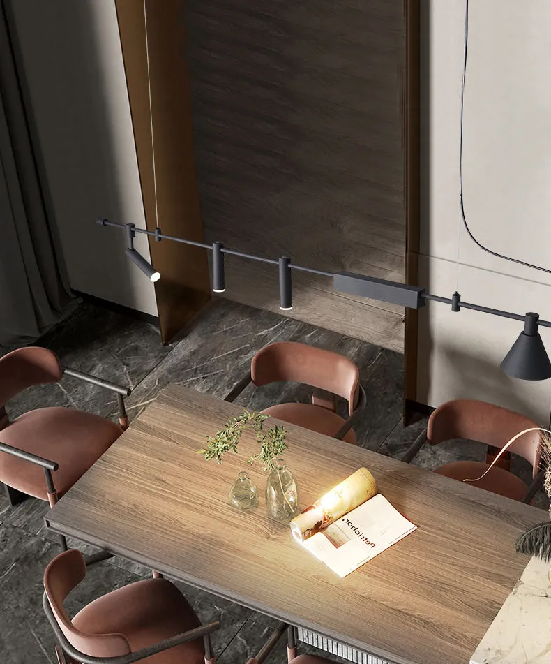 Horizontal LED Linear Light Pendant for Kitchen Island, Office