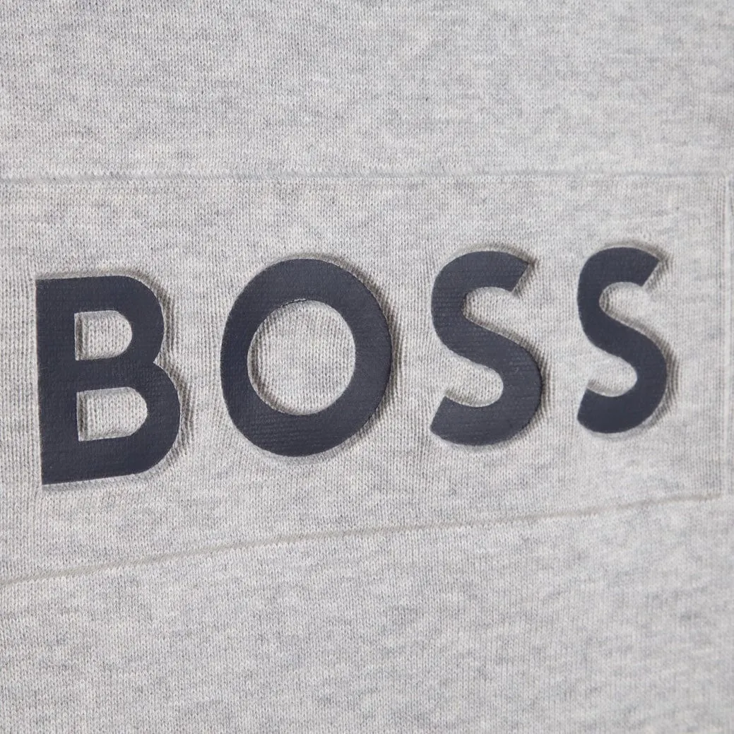 HUGO BOSS - Logo Knit Sweater -  Grey