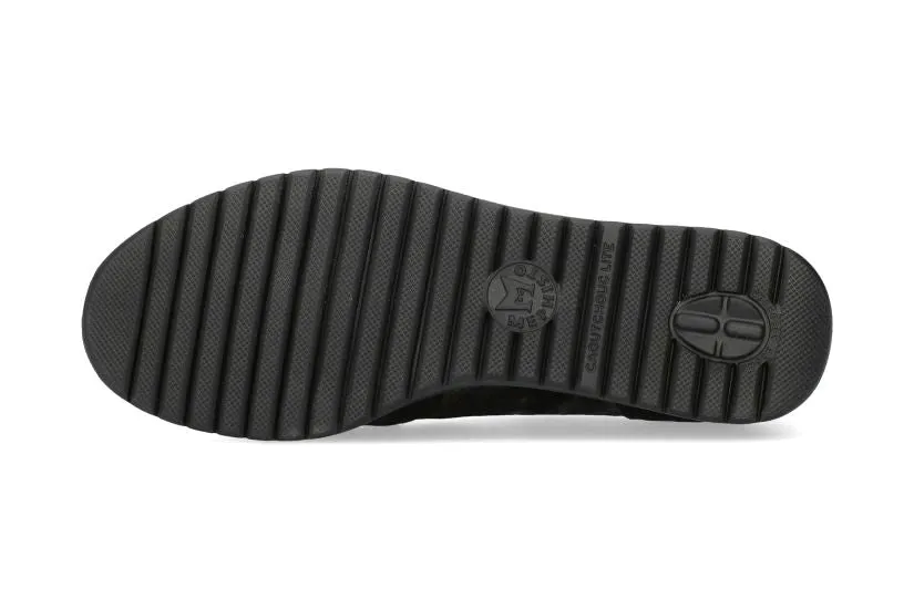 'IASMINA' women's ergonomic lace-zip shoe - Black