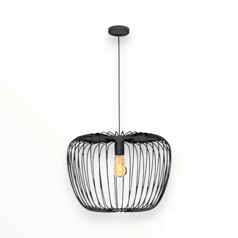 K. Light Large Apple Pendant 230V 40W E27 Black