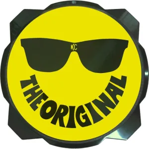 KC HILITES 6" Pro6 Gravity® Light cover - 50th Anniversary Smiley Face- Yellow / Black KC Logo
