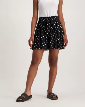 Ladies Spot Print Shorts