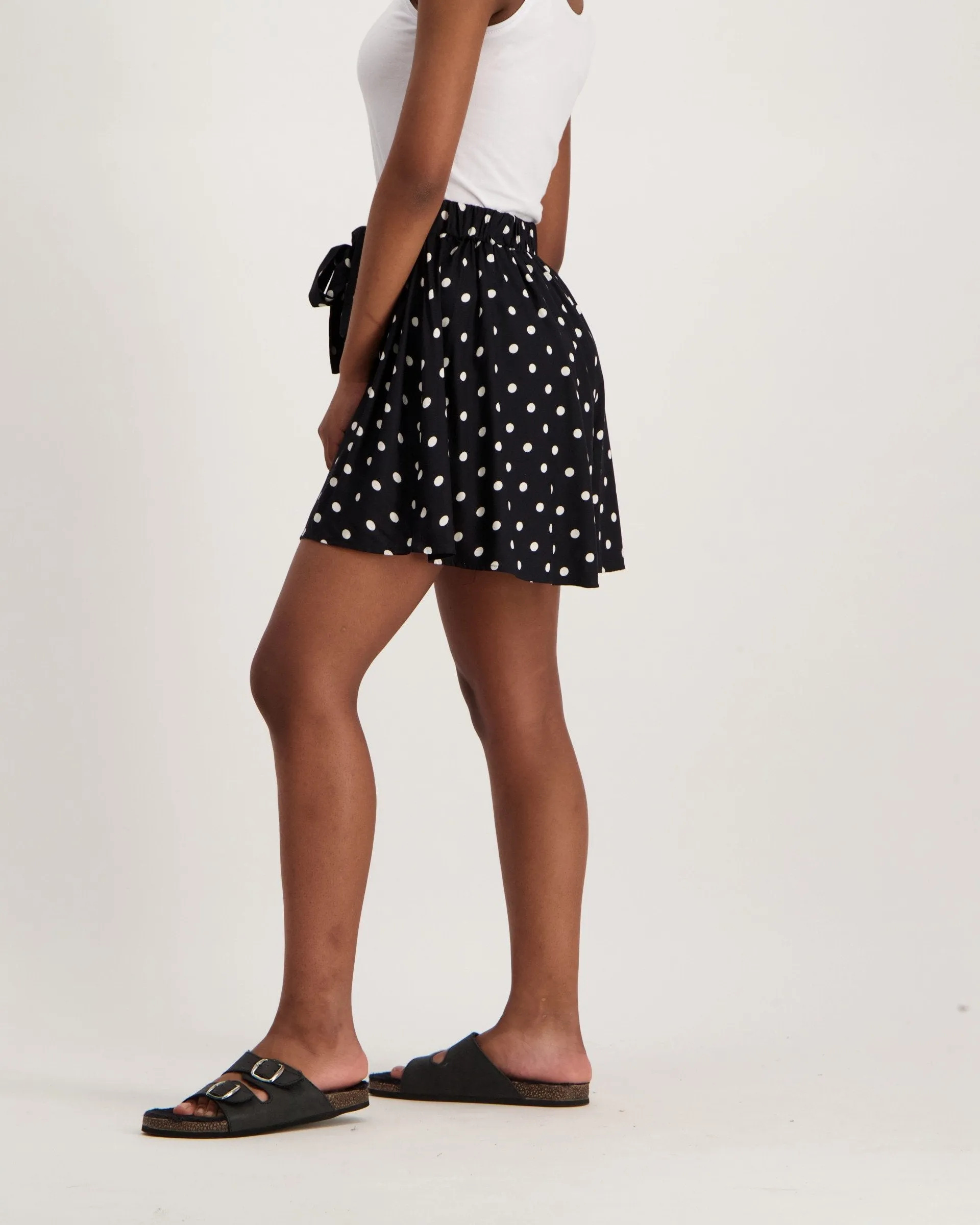 Ladies Spot Print Shorts