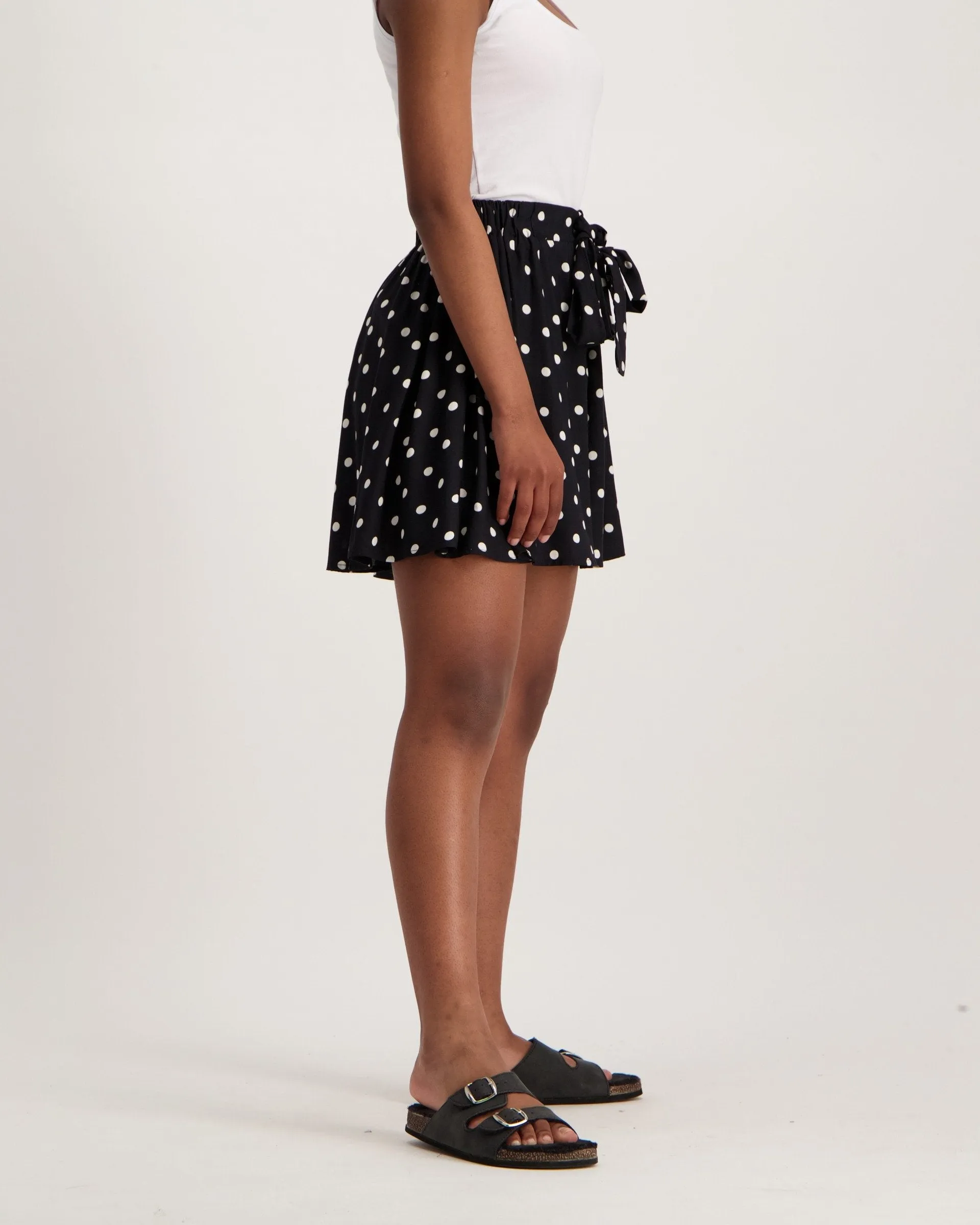 Ladies Spot Print Shorts
