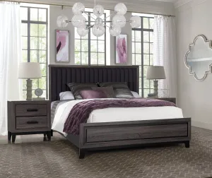 Laura Bed In Faux Marble Grey