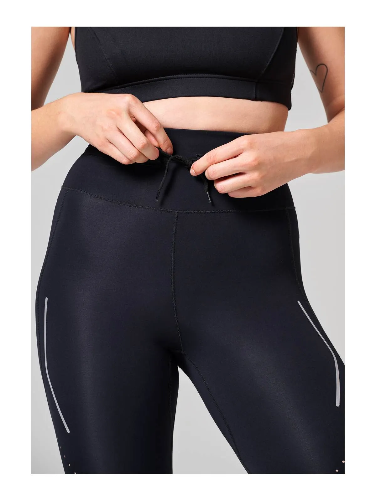 Legginsy treningowe z wysokim stanem CASALL Shapify High Waist Running Tights black