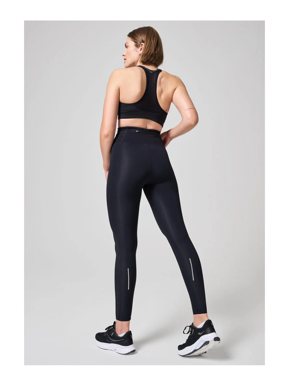 Legginsy treningowe z wysokim stanem CASALL Shapify High Waist Running Tights black