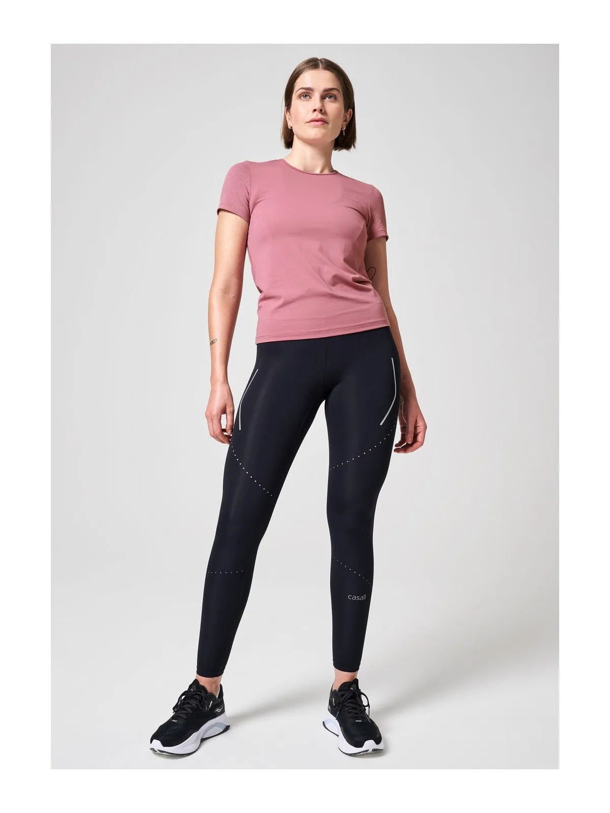 Legginsy treningowe z wysokim stanem CASALL Shapify High Waist Running Tights black
