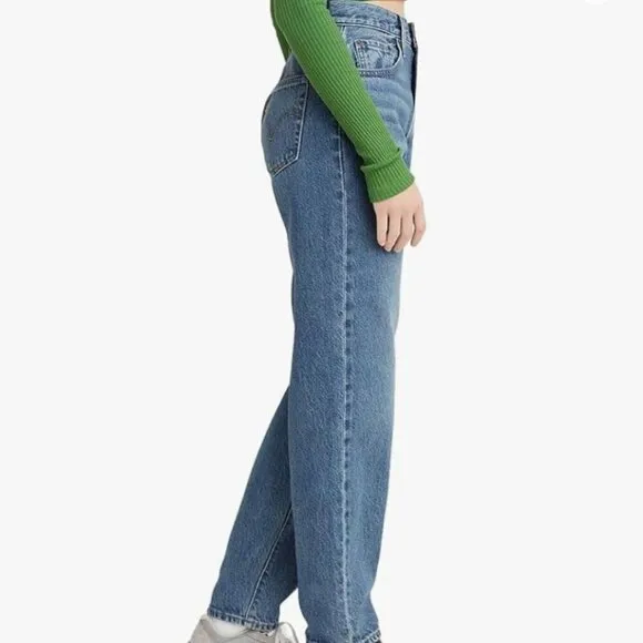Levi's Premium Denim High Loose Taper Jeans Mid Wash Size 29