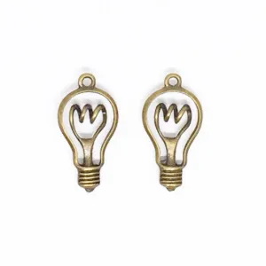 Light Bulb Metal Charm