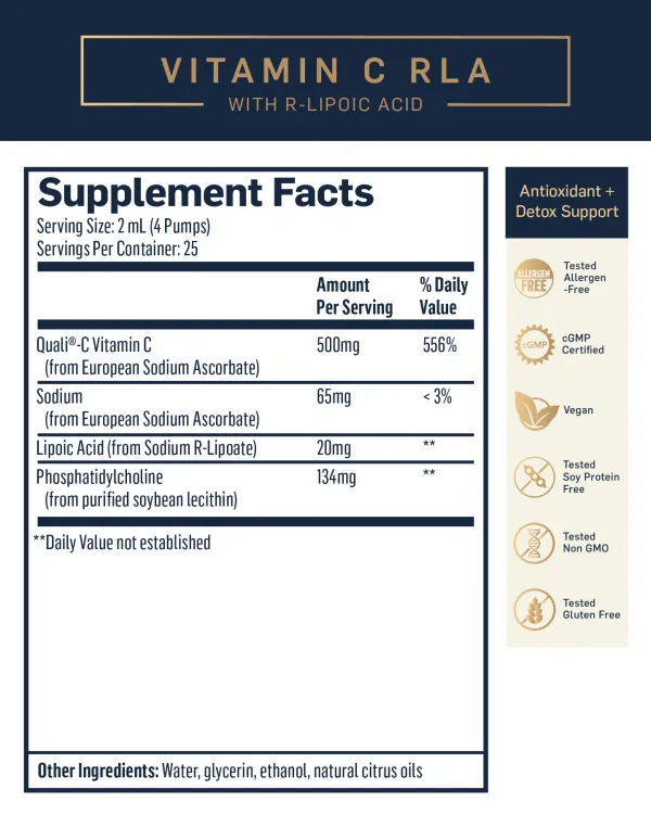 Liposomal Vitamin C with R-Lipoic Acid