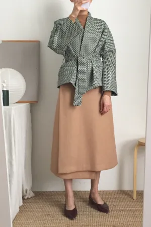 Lis Kimono Wrap Jacket { Limited Edition , French-made woven fabric }