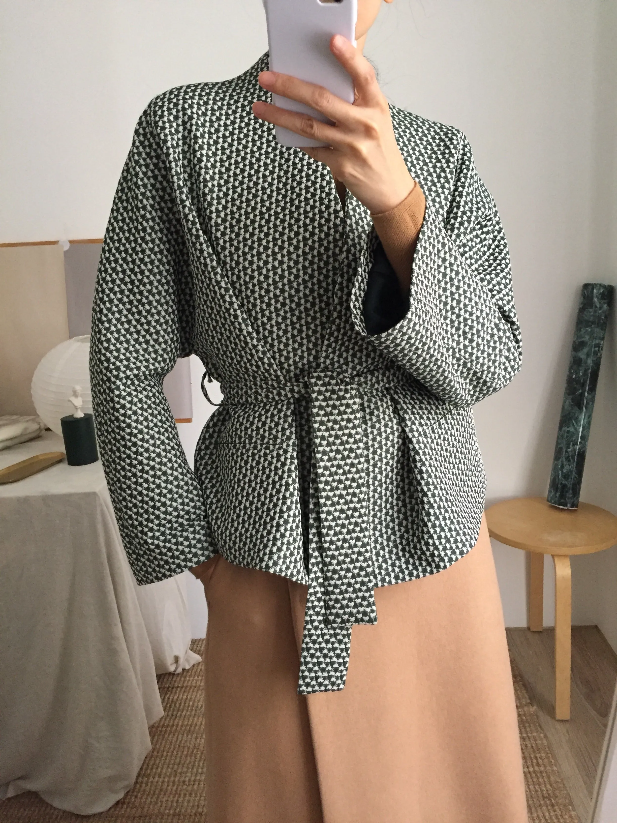 Lis Kimono Wrap Jacket { Limited Edition , French-made woven fabric }