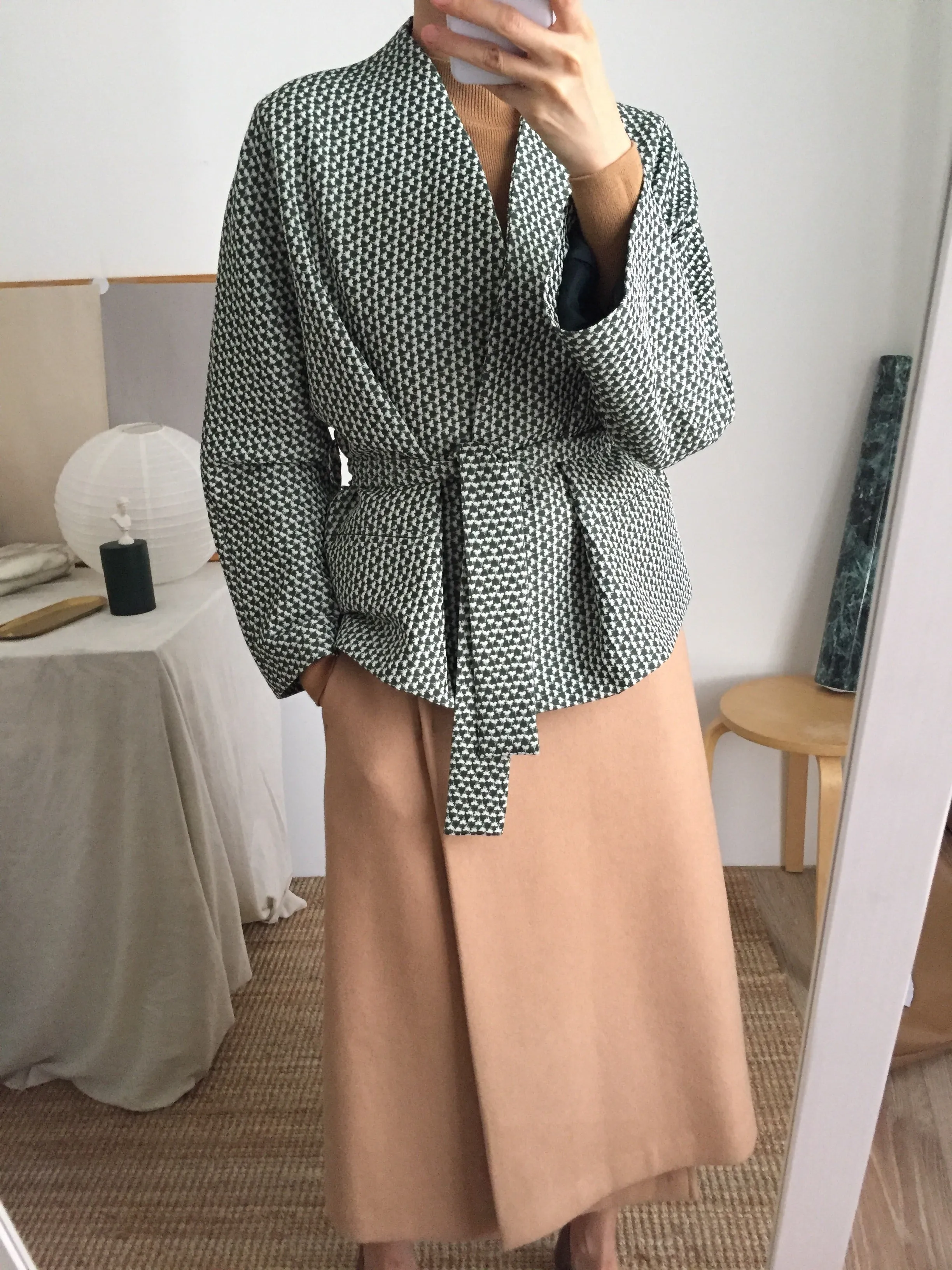 Lis Kimono Wrap Jacket { Limited Edition , French-made woven fabric }