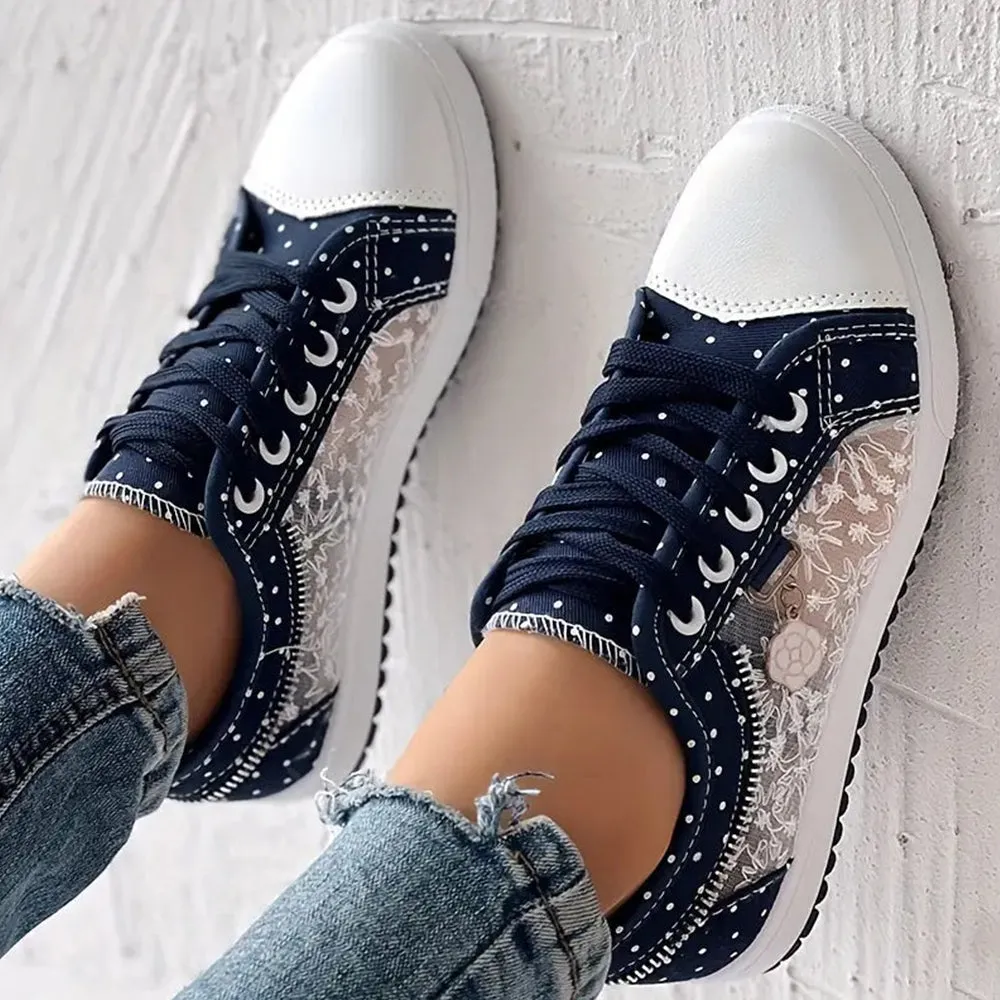 Luna™ - Stylish Lace-Up Sneakers