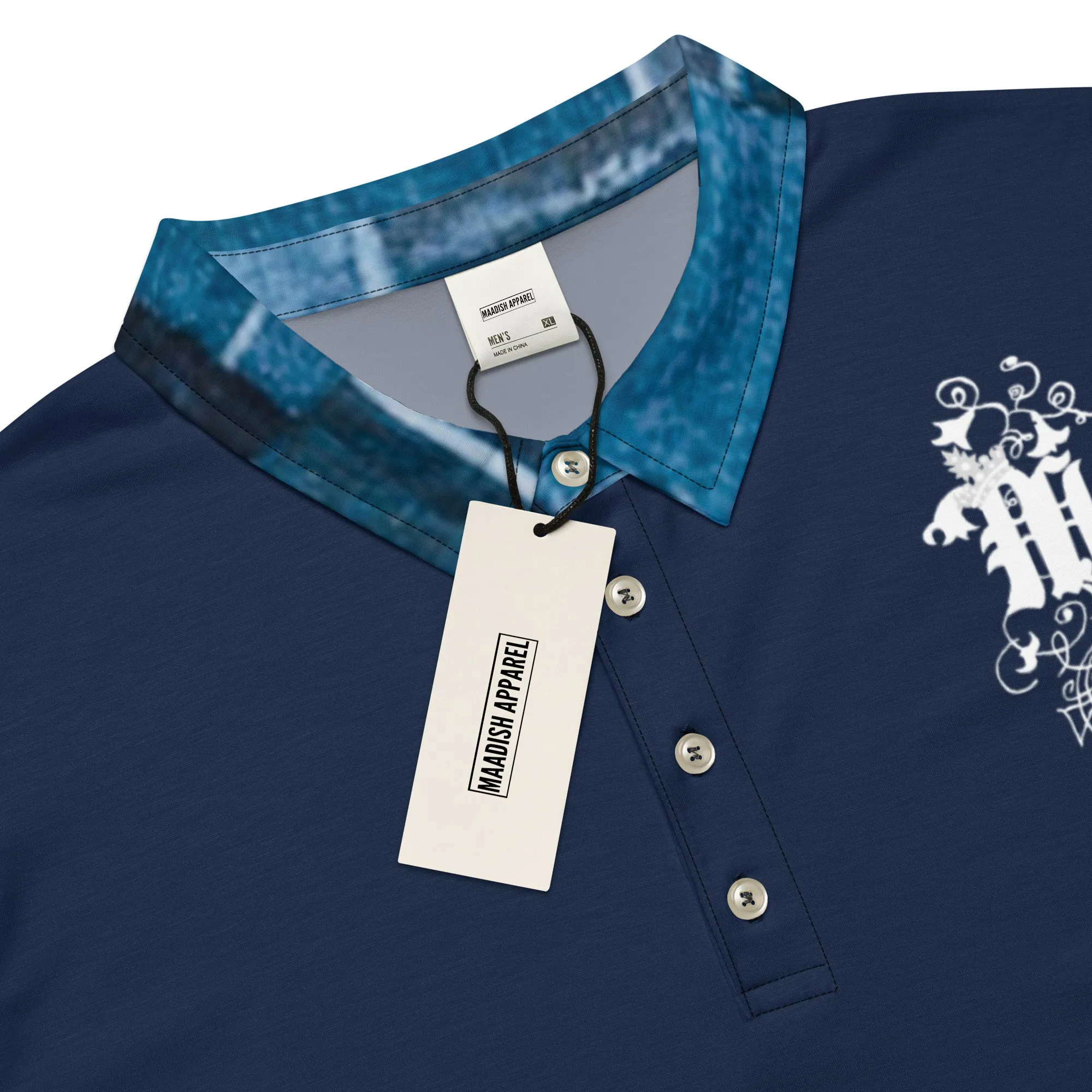 Maadish | Men’s slim fit multi denim polo