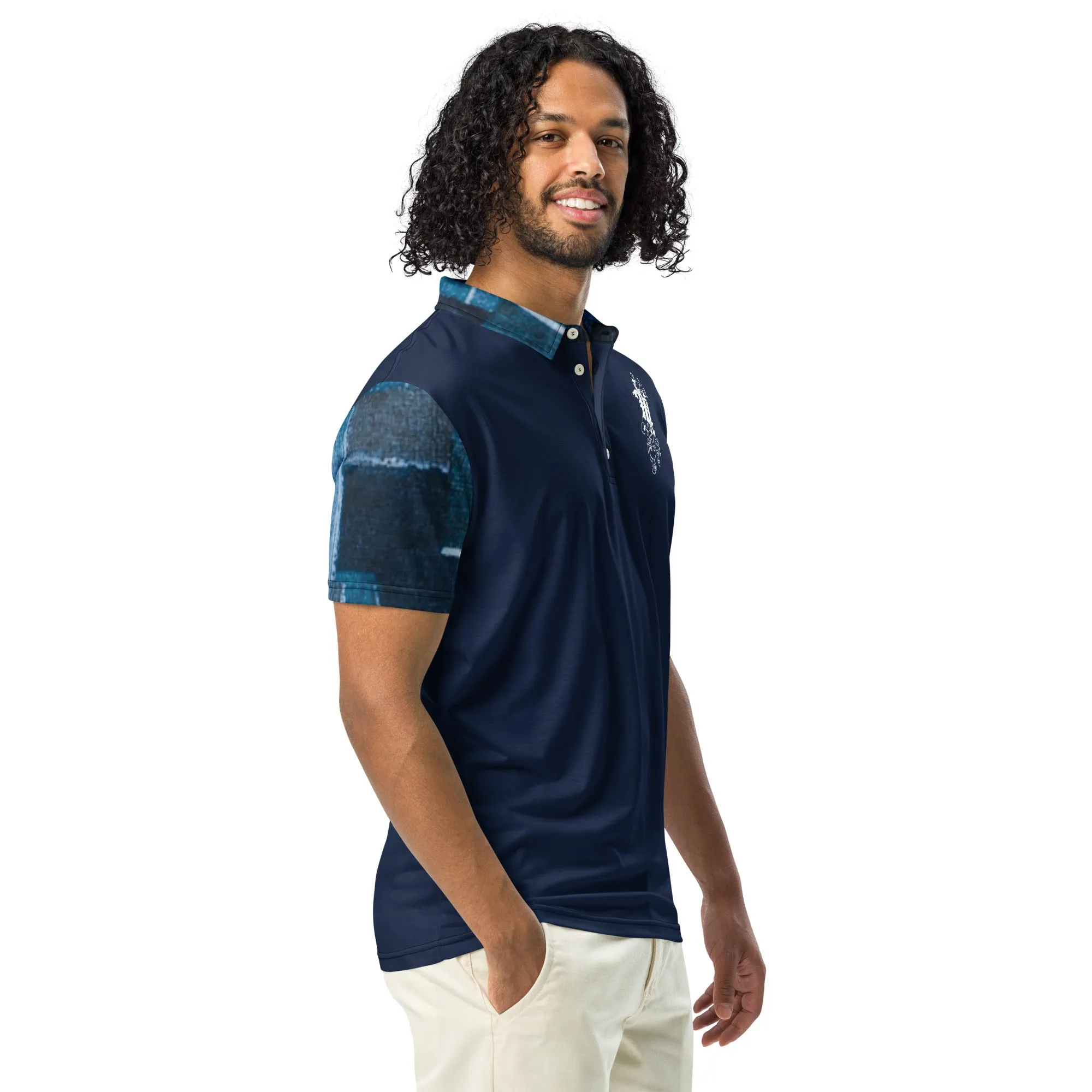 Maadish | Men’s slim fit multi denim polo