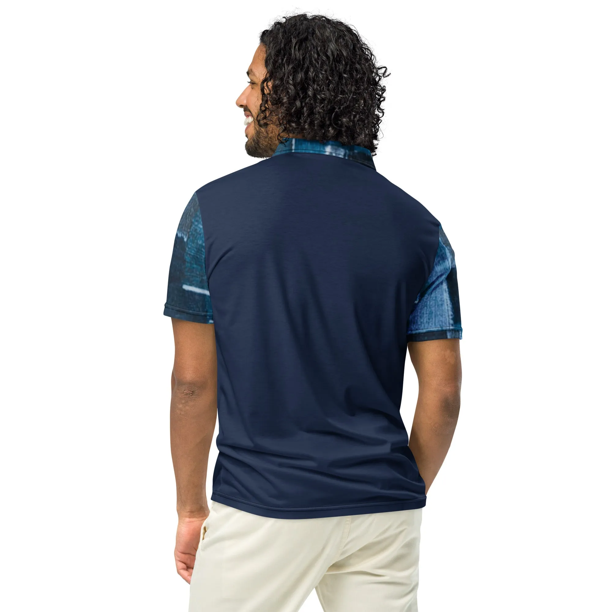 Maadish | Men’s slim fit multi denim polo