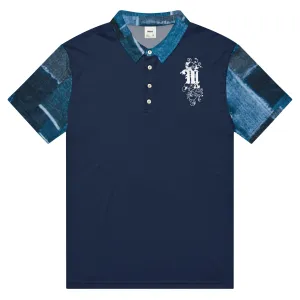 Maadish | Men’s slim fit multi denim polo