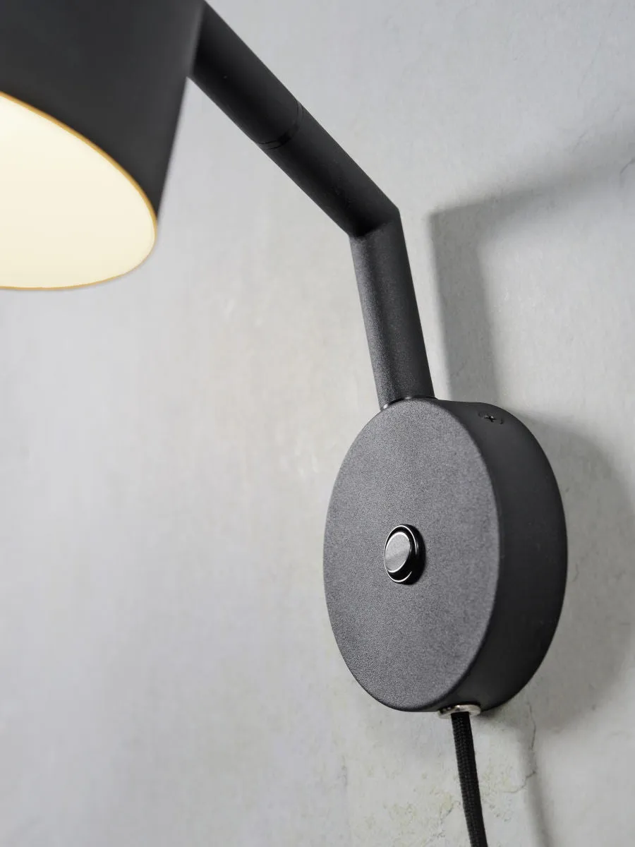 MARSEILLE Black Wall Light