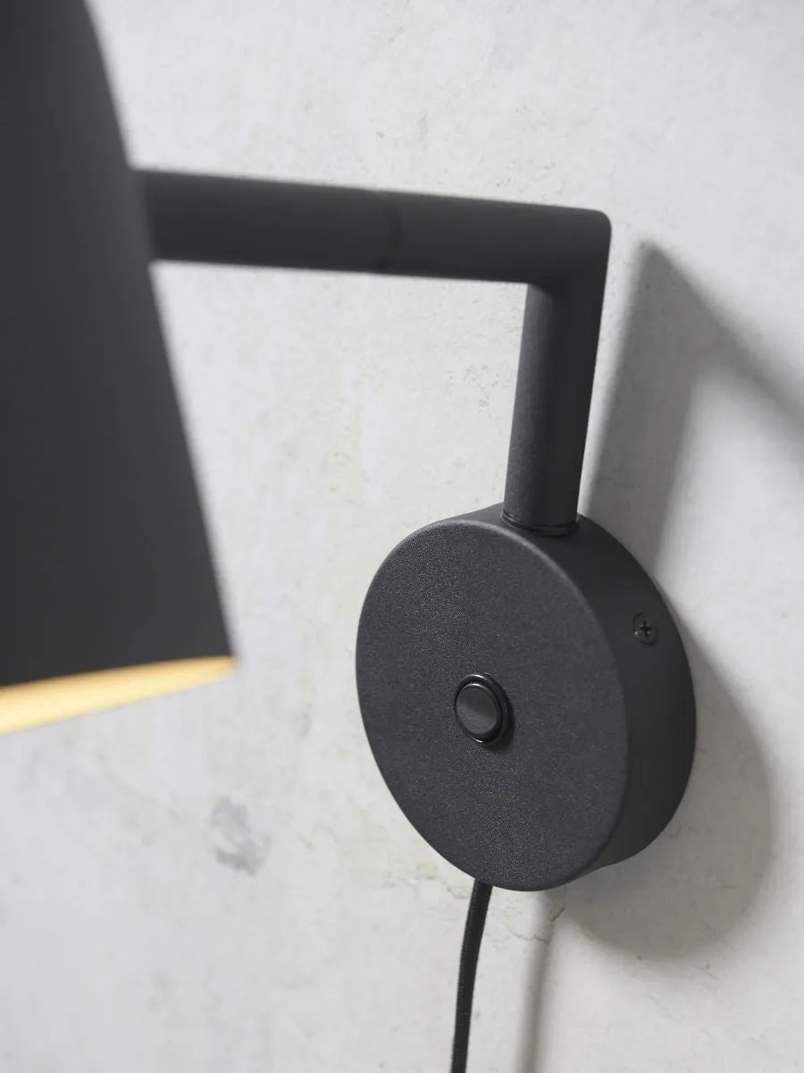 MARSEILLE Black Wall Light