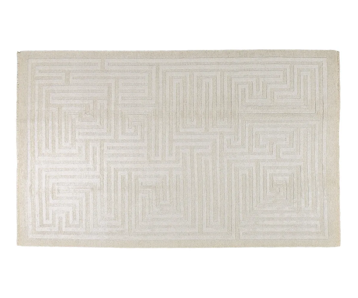Maze Rug in Natural Wool Limited Edition