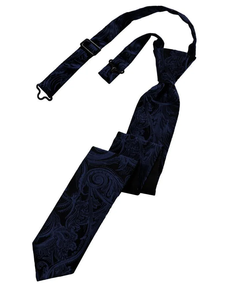 Midnight Blue Tapestry Skinny Necktie