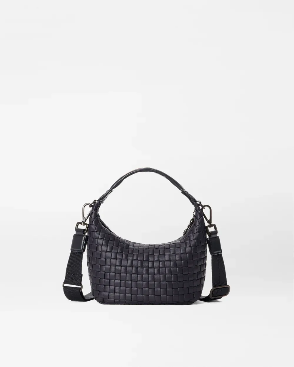 Mini Woven Hobo | Black