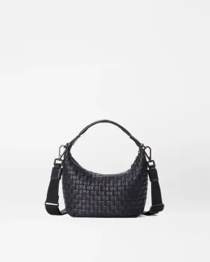 Mini Woven Hobo | Black