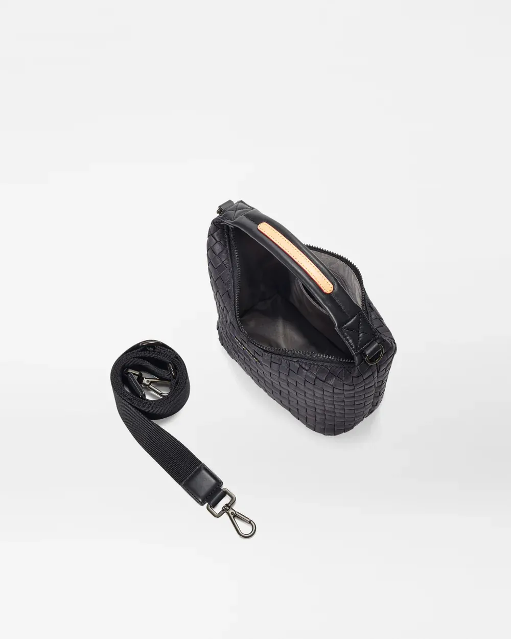 Mini Woven Hobo | Black