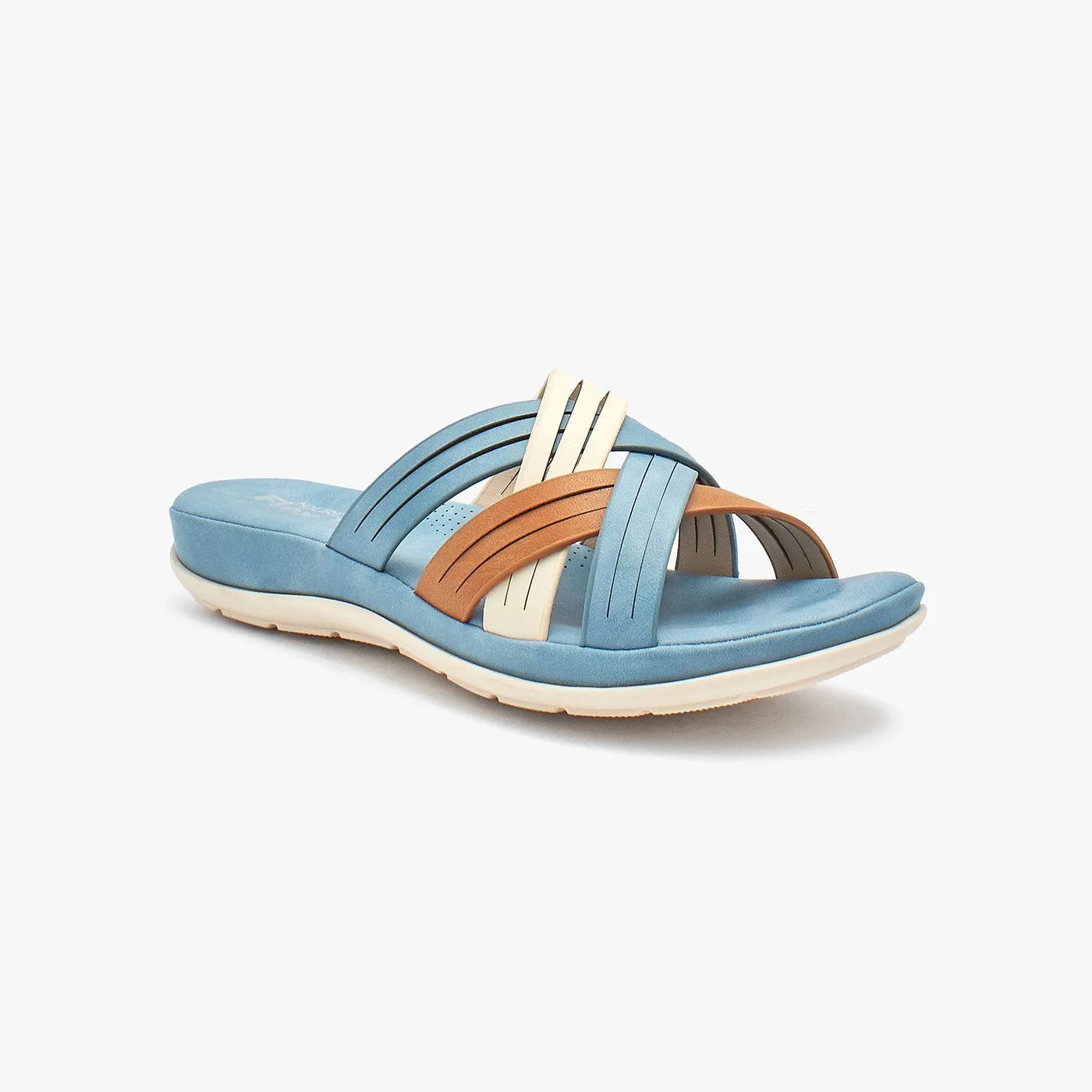 Multi Strap Compfy Women Slides
