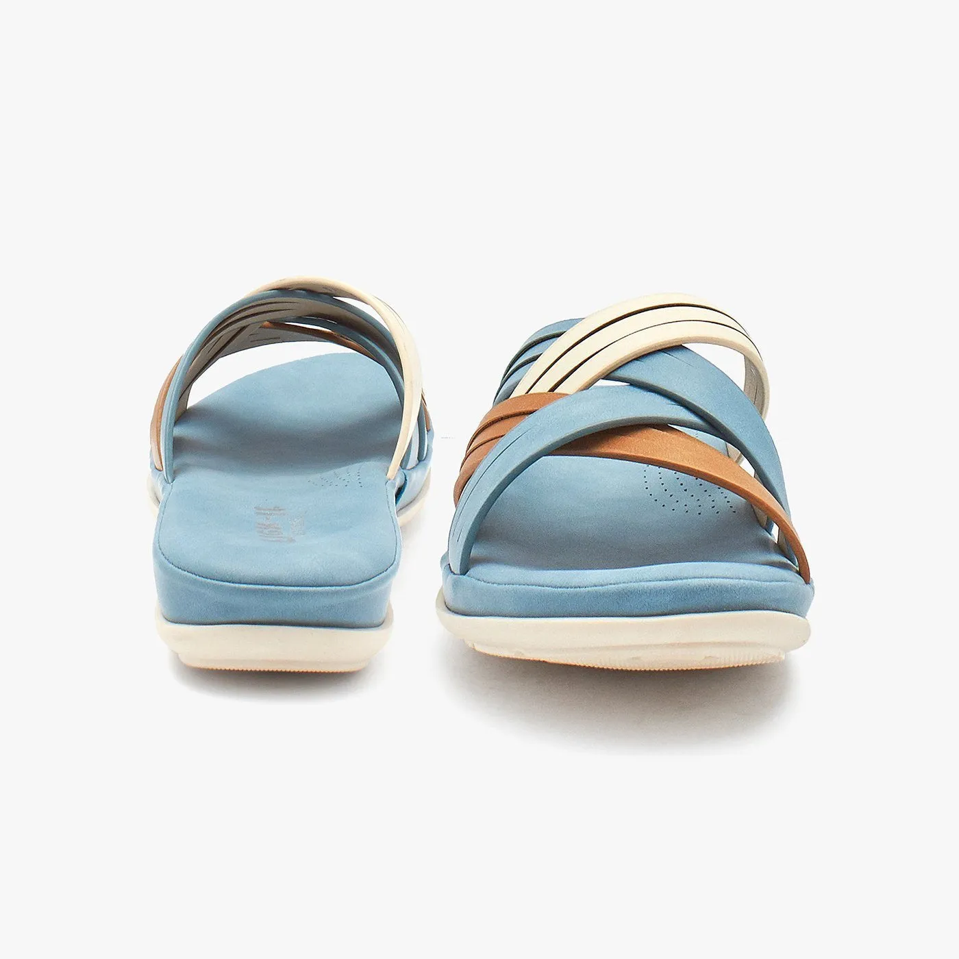Multi Strap Compfy Women Slides