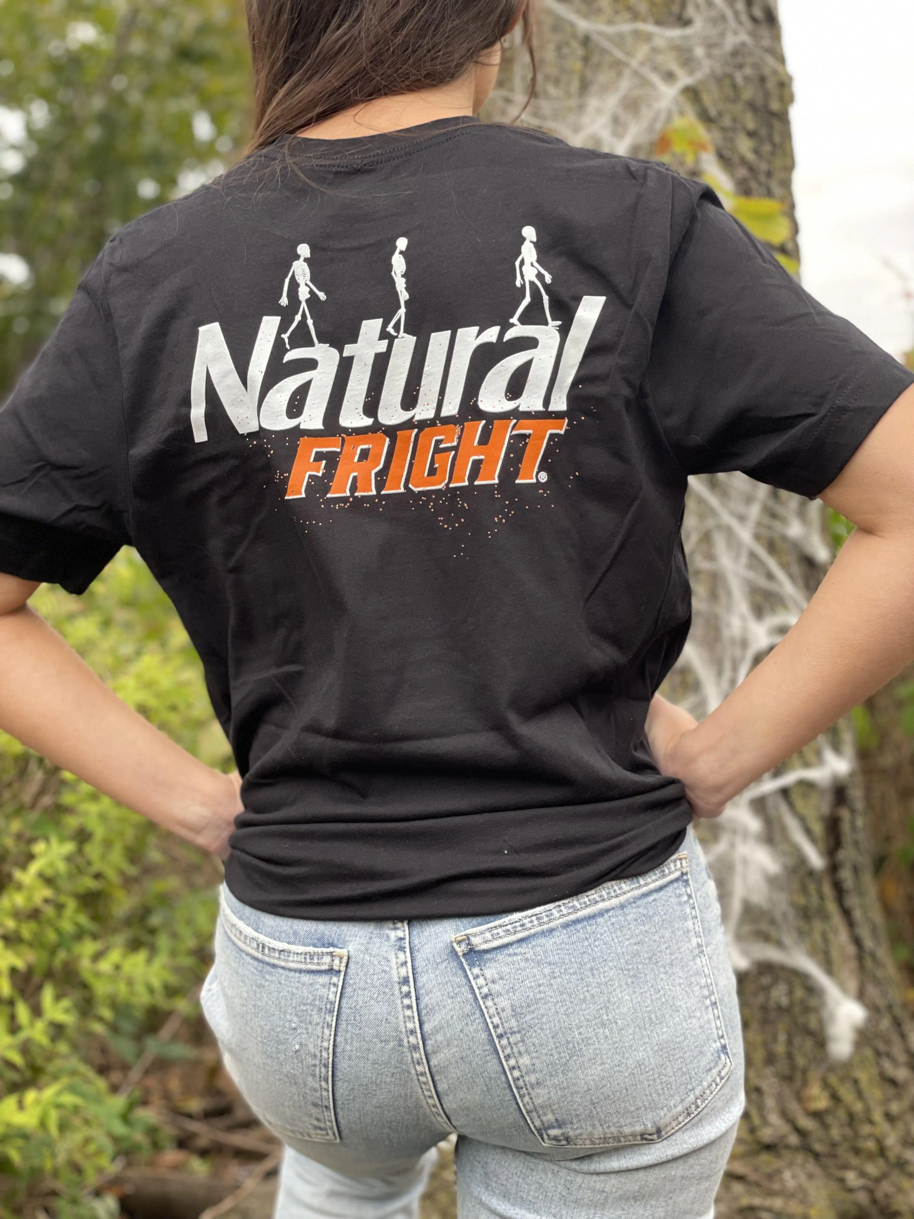 Natural Fright Backprint T Shirt