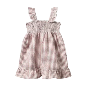 NATURE BABY GALA DRESS TWILIGHT CHECK