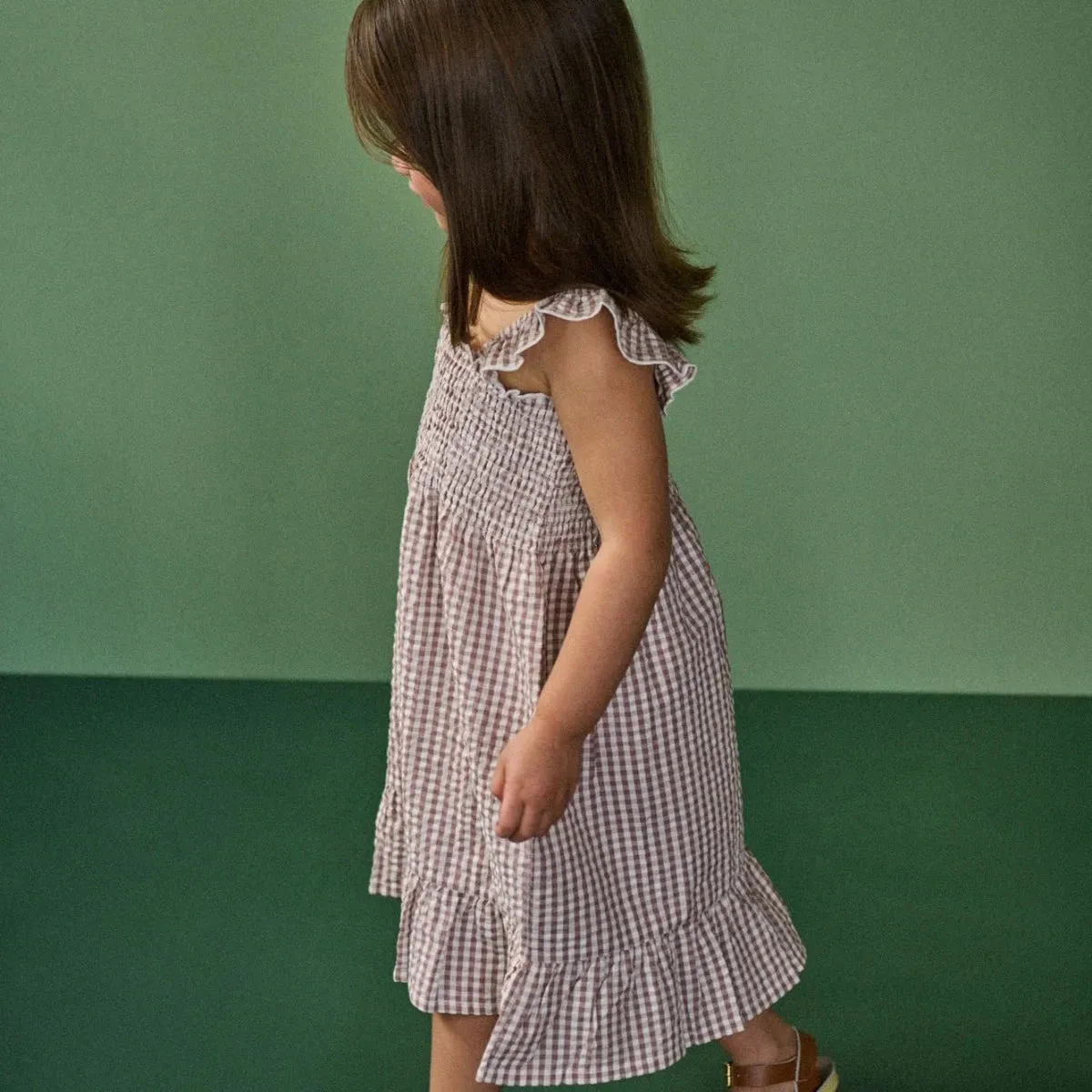 NATURE BABY GALA DRESS TWILIGHT CHECK